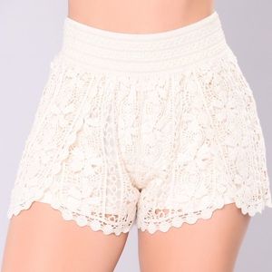 Fashion Nova Crochet shorts